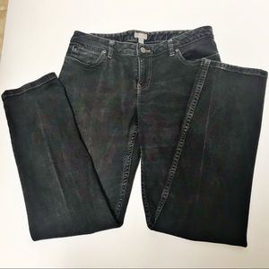 J Jill black jeans slim leg